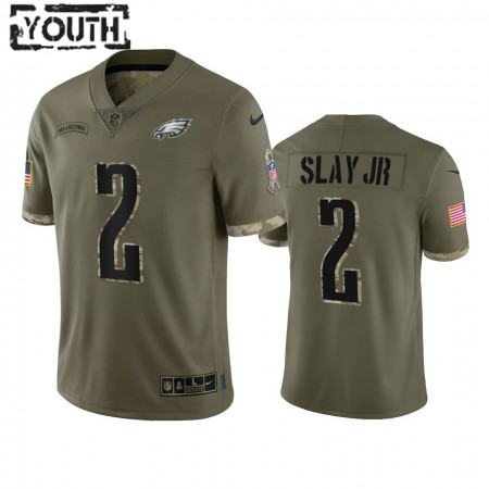 Lasten Philadelphia Eagles NFL Pelipaita Darius Slay Jr 2 Olive 2022 Salute To Service